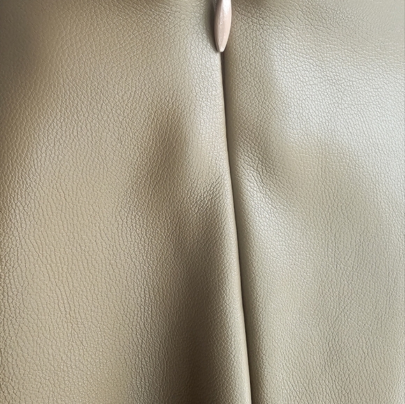 Heartloom Vegan Leather Sonja Mini Wrap Skirt Tan Brown Beige size M - Picture 8 of 9